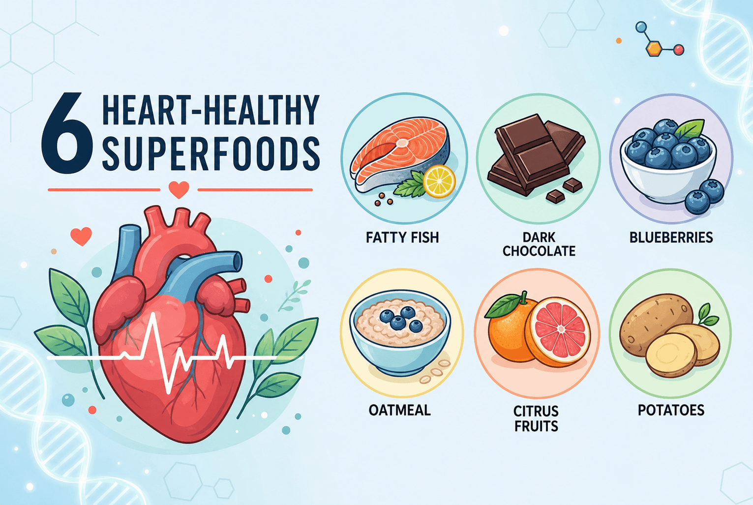 6 Heart-Healthy Superfoods