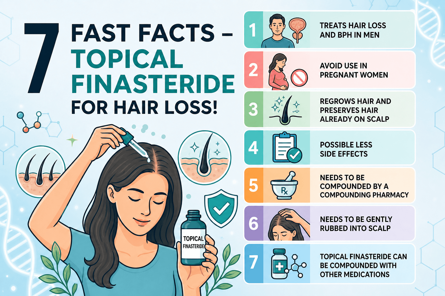 7 Fast Facts - Topical Finasteride for Hair Loss!