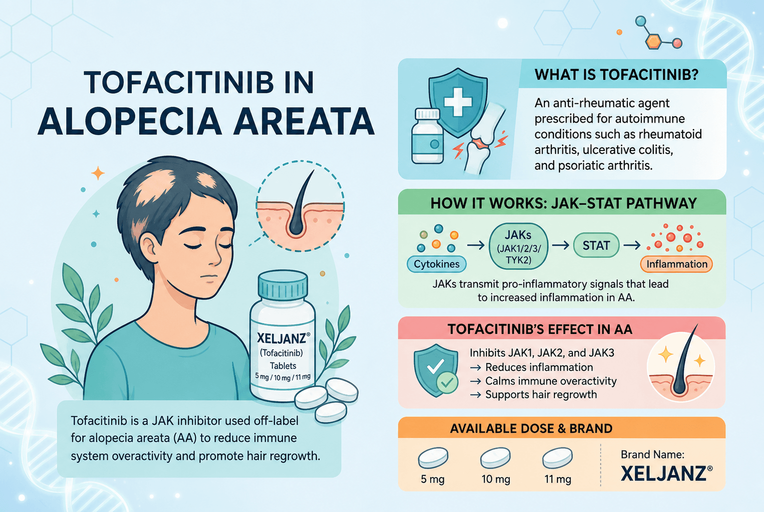 Tofacitinib in Alopecia Areata