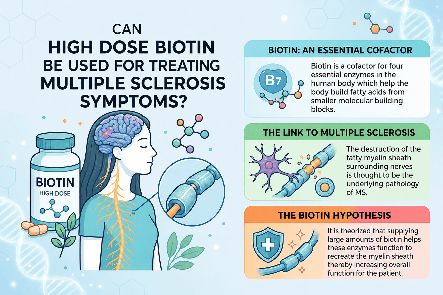 Can High Dose Biotin Be Used for Treating Multiple Sclerosis Symptoms?