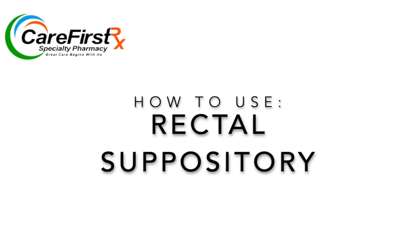How To Use Rectal Suppository
