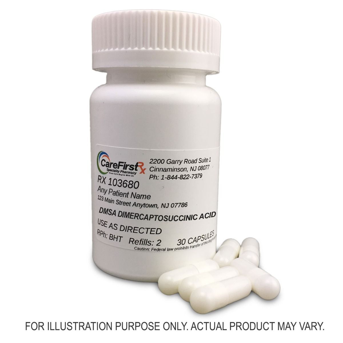 DMSA Dimercaptosuccinic Acid Compounded