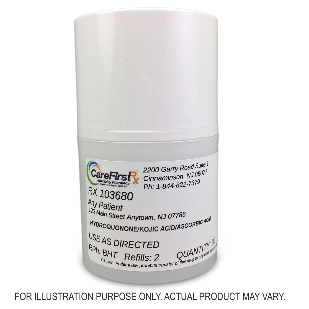 Hydroquinone/Kojic Acid/Ascorbic Acid Cream Compounded