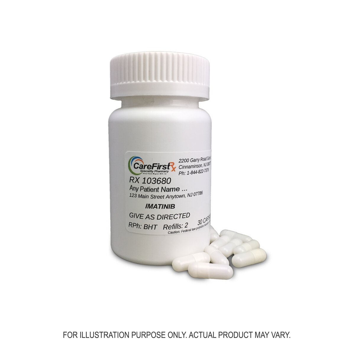 Compounded imatinib capsules from CareFirst Specialty Pharmacy