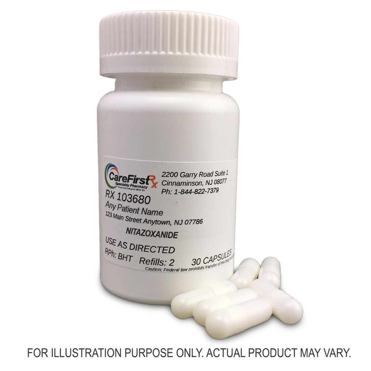 Nitazoxanide Capsules Compounded