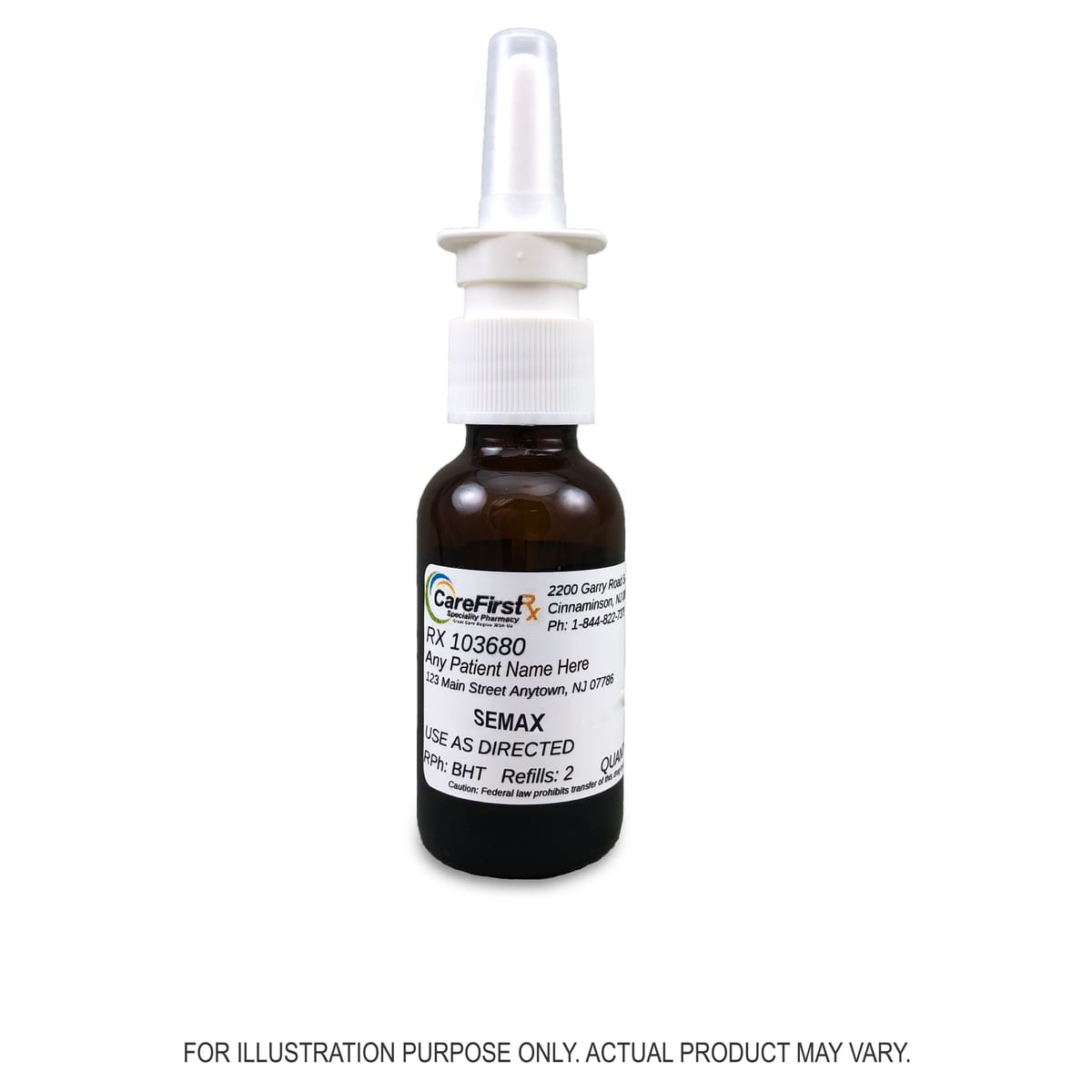Compounded Semax nasal spray from CareFirst Specialty Pharmacy